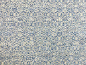 1.5 Yds Designer French on sale Blue Beige Woven Ethnic Upholstery Fabric WHS779