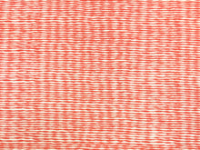 Load image into Gallery viewer, 1997 Raoul Textiles Lena Print Orange Red Ivory Stripe Linen Upholstery Drapery Fabric