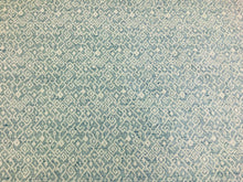 Load image into Gallery viewer, STOUT KERCHIEF SPRAY Woven Sky Blue Off White Tribal Ethnic Upholstery Drapery Fabric