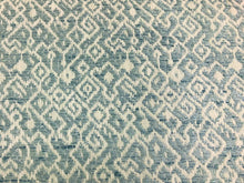 Load image into Gallery viewer, STOUT KERCHIEF SPRAY Woven Sky Blue Off White Tribal Ethnic Upholstery Drapery Fabric