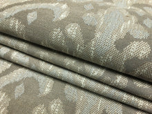Load image into Gallery viewer, Designer Beige Grey Cream Ikat Upholstery Drapery Fabric