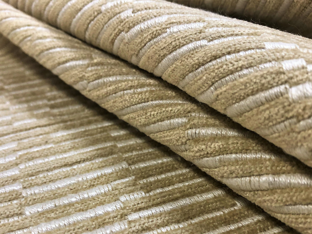 Manuel Canovas Marzac Grege Beige Cream Abstract Chenille Upholstery Fabric