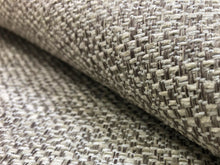Load image into Gallery viewer, Water &amp; Stain Resistant Polypropylene Taupe Cream MCM Mid Century Modern Tweed Upholstery Fabric