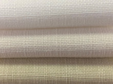 Load image into Gallery viewer, Faux Linen Mid Century Modern MCM White Ivory Sand Beige Upholstery Drapery Fabric
