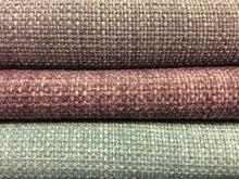 Load image into Gallery viewer, Faux Linen Mid Century Modern MCM Lilac Lavender Aqua Blue Upholstery Drapery Fabric