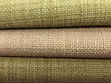 Load image into Gallery viewer, Faux Linen Mid Century Modern MCM Sage Green Taupe Ecru Beige Upholstery Drapery Fabric