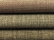 Load image into Gallery viewer, Faux Linen Mid Century Modern MCM Mocha Brown Dove Dark Grey Upholstery Drapery Fabric