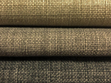 Load image into Gallery viewer, Faux Linen Mid Century Modern MCM Greige Tweed Stone Grey Upholstery Drapery Fabric
