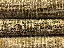 Load image into Gallery viewer, Heavy Duty Water &amp; Stain Resistant MCM Mid Century Modern Tweed Beige Cream Yellow Brown Upholstery Drapery Fabric