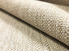 Load image into Gallery viewer, Designer Beige Cream MCM Mid Century Modern Tweed Upholstery Fabric