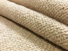 Load image into Gallery viewer, Designer Woven Cotton Linen Cream Rustic Nubby MCM Upholstery Fabric