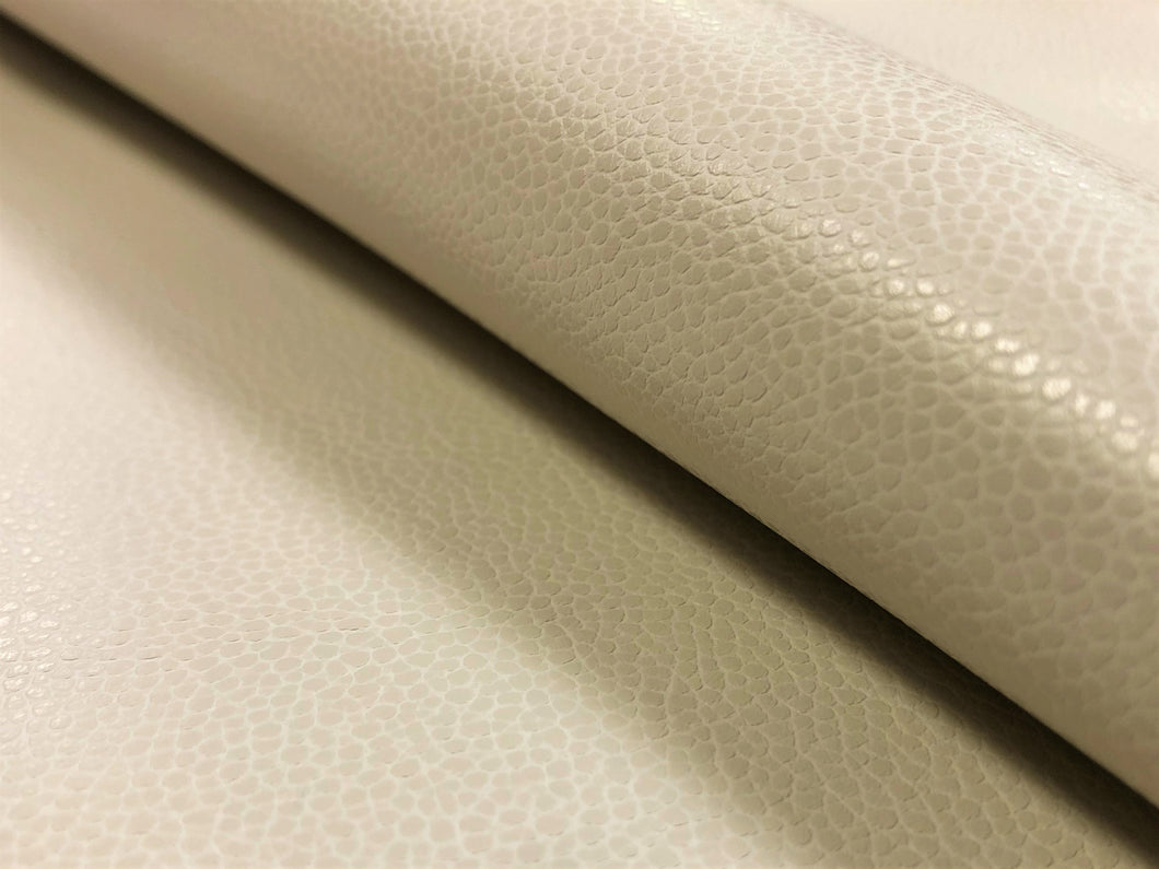 Designer Oyster Beige Vegan Faux Leather Upholstery Vinyl