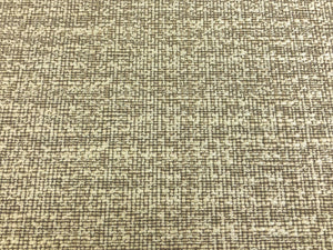 Designer Water & Stain Resistant Grey Beige Cream MCM Mid Century Modern Tweed Upholstery Fabric