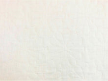 Load image into Gallery viewer, 1.5 Yds Designer Water Resistant Cream Linen Cotton Floral Matelasse Upholstery Fabric