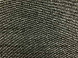 Designer Water & Stain Resistant MCM Mid Century Modern Charcoal Grey Geometric Tweed Upholstery Drapery Fabric