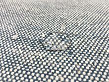 Load image into Gallery viewer, Denim Blue Cream Water &amp; Stain Resistant MCM Tweed Upholstery Fabric