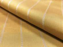 Load image into Gallery viewer, Lee Jofa Elba Silk Strip Mustard Gold Upholstery Drapery Fabric