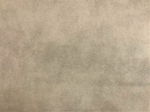 1.5 Yds Designer Water & Stain Resistant Beige Faux Leather Suede Upholstery Fabric
