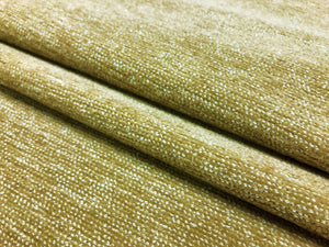 Perennials Indoor Outdoor Water & Stain Resistant Mustard Brown Chenille Upholstery Fabric