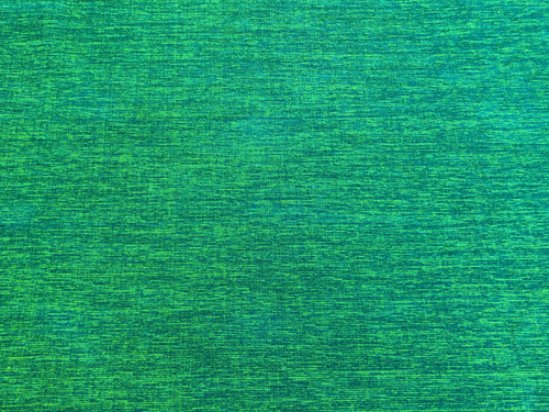 1 1/3 Yard Designer Water & Stain Resistant Teal Neon Green Abstract Chenille Upholstery Fabric