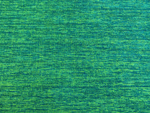 Load image into Gallery viewer, 1 1/3 Yard Designer Water &amp; Stain Resistant Teal Neon Green Abstract Chenille Upholstery Fabric