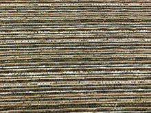 Load image into Gallery viewer, 1 2/3 Yard Designer Beige Brown Grey Abstract Stripe Upholstery Fabric