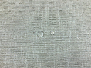 Designer Water & Stain Resistant Beige Cream MCM Mid Century Modern Tweed Chenille Upholstery Fabric