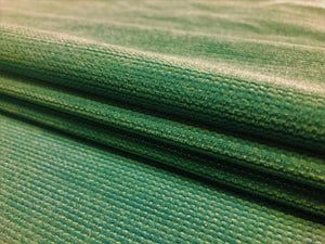 Water & Stain Resistant Teal Green MCM Mid Century Modern Chenille Upholstery Fabric