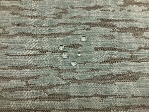 1 1/3 Yard Designer Water & Stain Resistant Steel Blue Brown Abstract Animal Pattern Chenille Upholstery Fabric