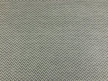 Load image into Gallery viewer, Designer MCM Mid Century Modern Charcoal Grey Chevron Geometric Upholstery Drapery Fabric