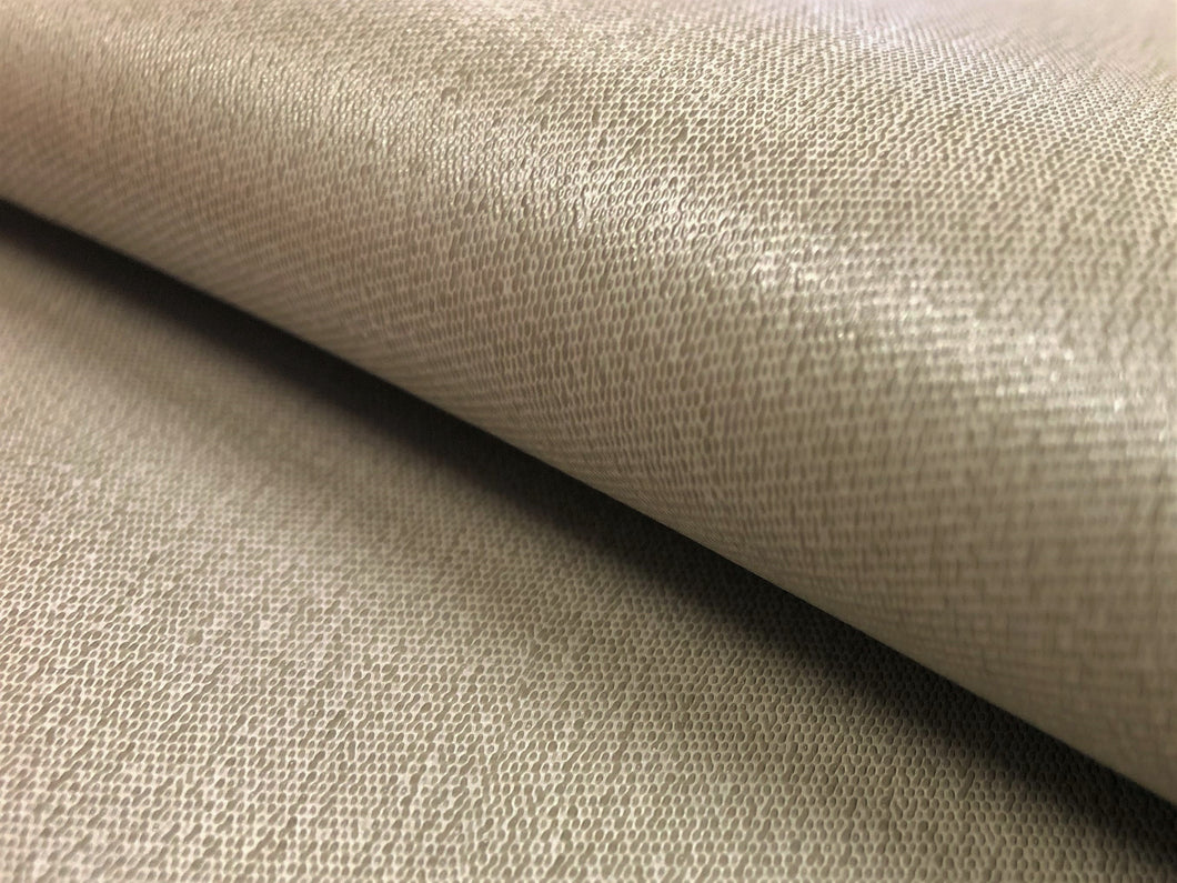 Commercial Heavy Duty Linen Taupe Faux Leather Upholstery Vinyl