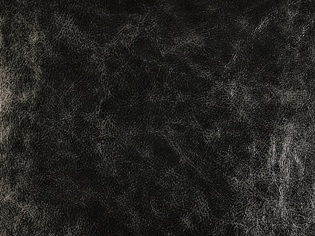 Heavy Duty Black Glossy Vegan Faux Leather Upholstery Vinyl