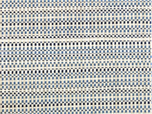 Load image into Gallery viewer, Designer Water &amp; Stain Resistant Woven Navy French Blue Beige White MCM Upholstery Fabric