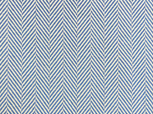 Load image into Gallery viewer, Designer Blue Cream MCM Herringbone Geometric Upholstery Fabric