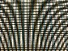 Load image into Gallery viewer, 1 1/3 Yard Designer Water &amp; Stain Resistant Teal Blue Olive Green Black White MCM Mid Century Modern Upholstery Fabric