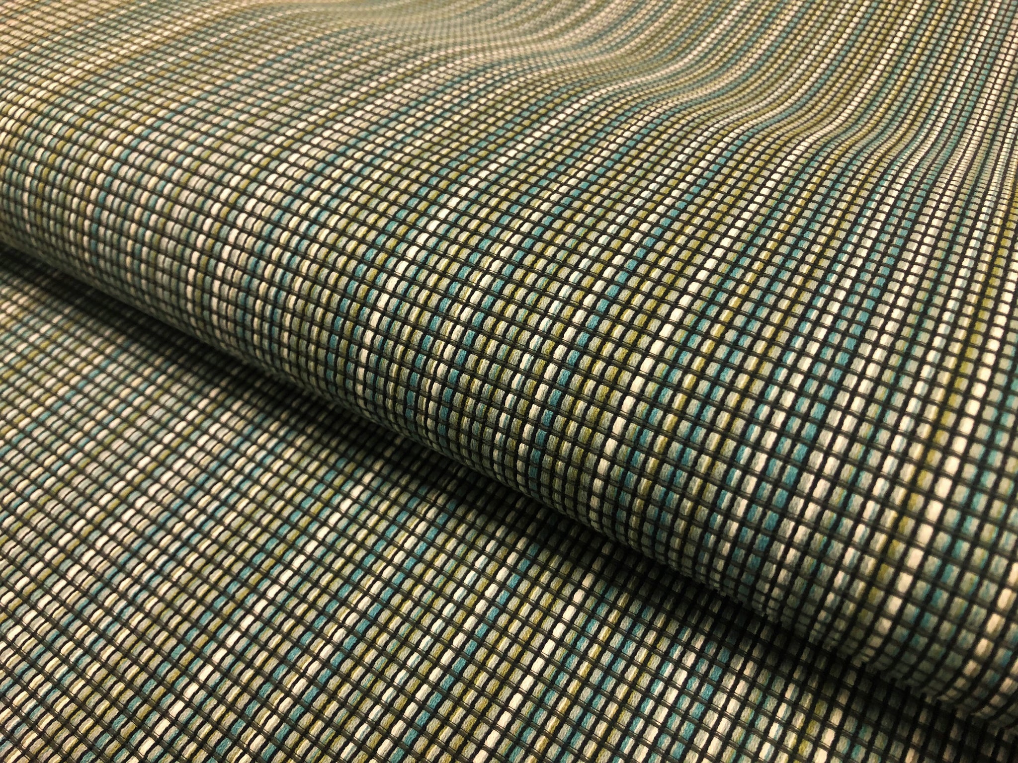 Designer Teal Green Upholstery Backed MCM Mid Century Modern buy Wool Upholstery Fabric WHS873