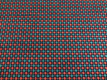 Load image into Gallery viewer, 3/4 Yard Thibaut Maximillian Navy &amp; Berry Red Teal Geometric Chenille Upholstery Fabric