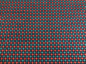 3/4 Yard Thibaut Maximillian Navy & Berry Red Teal Geometric Chenille Upholstery Fabric