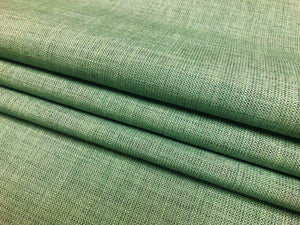 Designer Seafoam Green MCM Mid Century Modern Tweed Upholstery Drapery Fabric