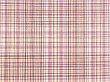Load image into Gallery viewer, Water &amp; Stain Resistant Burgundy Plum Cream Plaid Upholstery Drapery Fabric