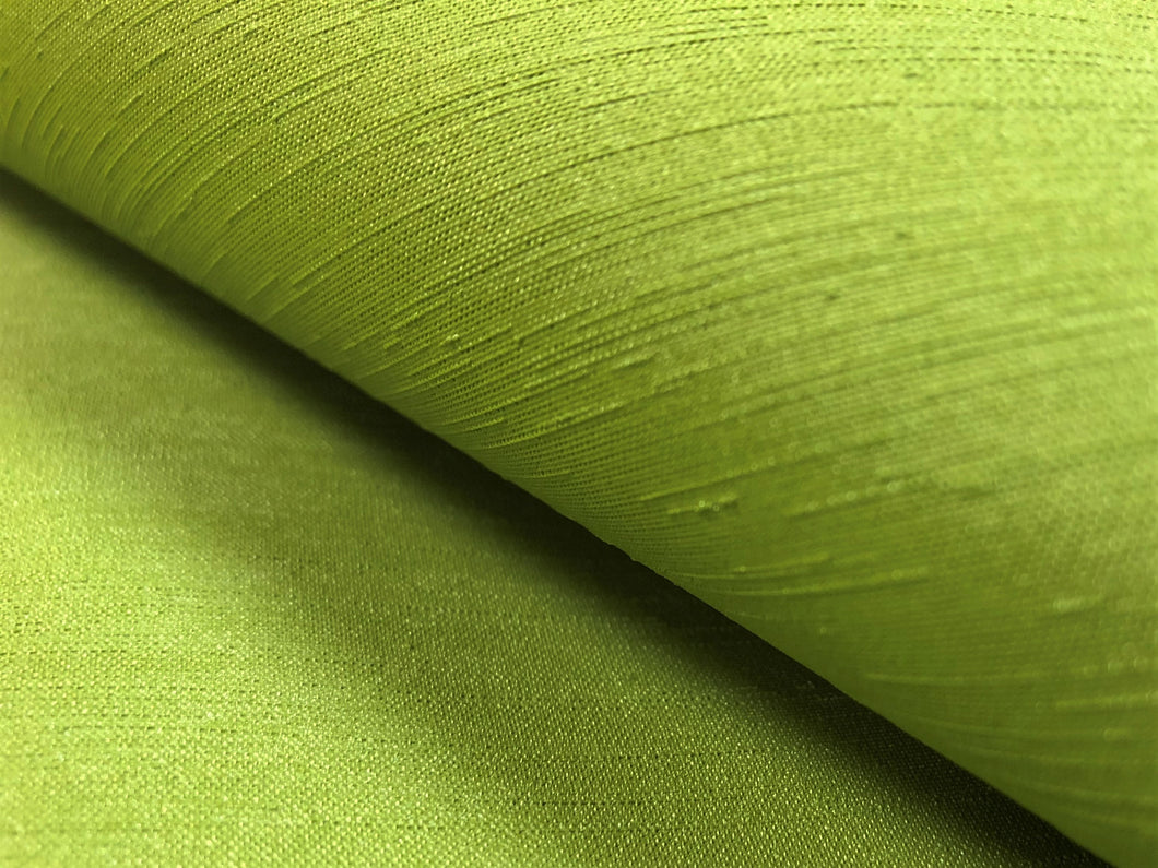 Designer Heavy Duty Faux Silk Lime Green Vegan Faux Leather Upholstery Vinyl