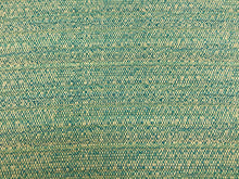 Load image into Gallery viewer, One Yd Designer Turquoise Blue Teal Woven MCM Mid Century Modern Tweed Upholstery Drapery Fabric