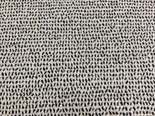 Load image into Gallery viewer, Designer Small Scale Abstract Animal Pattern Cream Black Upholstery Drapery Fabric