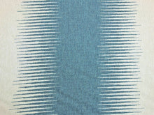 Load image into Gallery viewer, Vern Yip Aqua Water &amp; Stain Resistant Beige French Blue Geometric Woven Ikat Upholstery Drapery Fabric