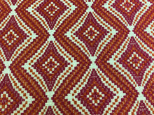 Load image into Gallery viewer, 1.5 Yd Kravet 3320110 Water &amp; Stain Resistant Woven Orange Magenta Red Beige Geometric Upholstery Drapery Fabric