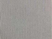 Load image into Gallery viewer, Designer Water &amp; Stain Resistant Black White Ticking Stripe Nautical Upholstery Drapery Fabric