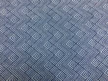 Load image into Gallery viewer, 1.5 Yd Thibaut Maddox True Blue Crypton Navy French Blue Geometric Upholstery Fabric