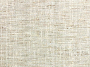 Designer Water & Stain Resistant Beige Cream Taupe Rustic Woven MCM Linen Blend Upholstery Drapery Fabric