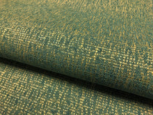 Load image into Gallery viewer, Designer Water &amp; Stain Resistant MCM Mid Century Modern Teal Blue Green Tweed Upholstery Fabric