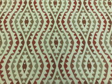 Load image into Gallery viewer, 1.5 Yd Designer Rusty Brown Beige Terracotta Ethnic Tribal Upholstery Fabric